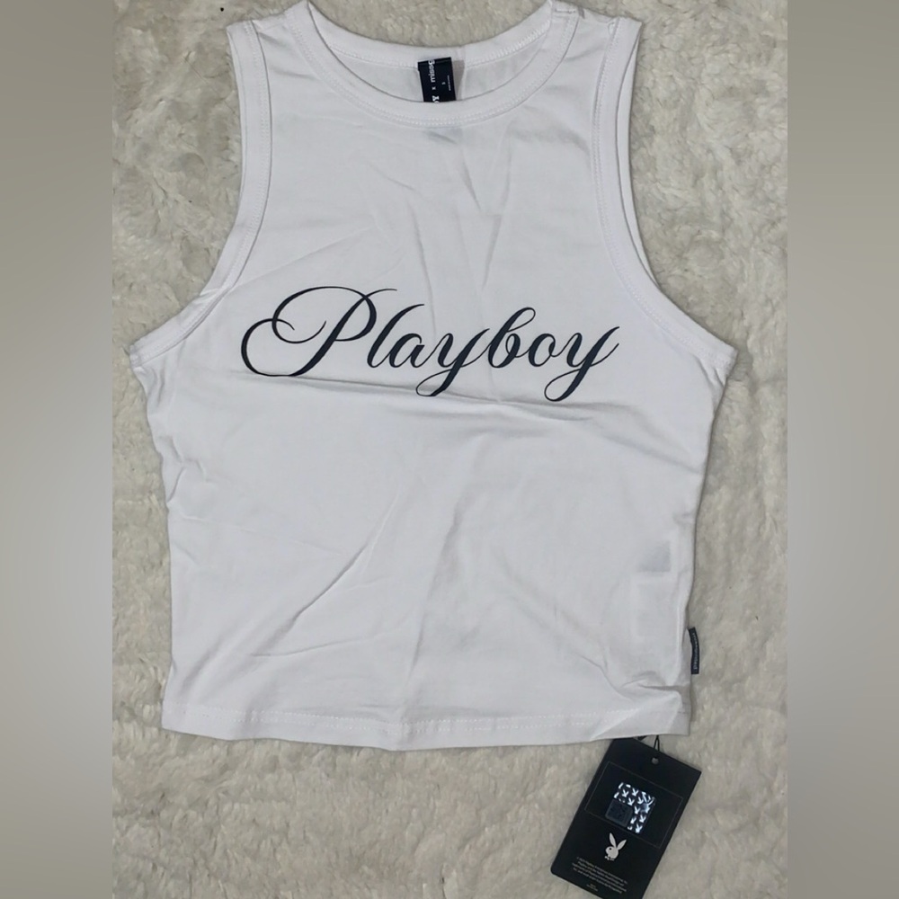 PLAYBOY White Sleeveless Top